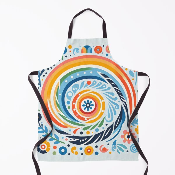 Item preview, Swirling Floral Vortex - Dynamic Scandinavian Folk Art by heidiannemorris © designed and sold by FOLK ART FUSION by heidiannemorris.