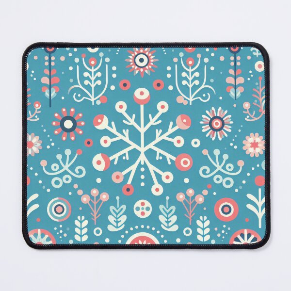 Item preview, Winter Frost Blooms - Serene Scandinavian Folk Art by heidiannemorris © designed and sold by FOLK ART FUSION by heidiannemorris.