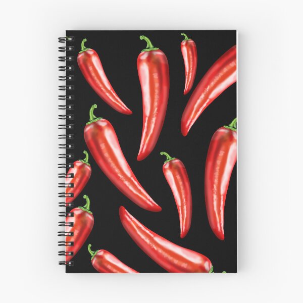 Item preview, Chili peppers in a lifelike appearance with a green stem designed and sold by katecheerycake.