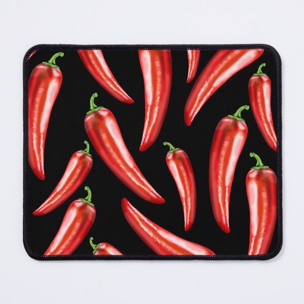 Item preview, Chili peppers in a lifelike appearance with a green stem designed and sold by katecheerycake.