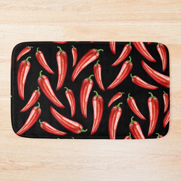 Item preview, Chili peppers in a lifelike appearance with a green stem designed and sold by katecheerycake.