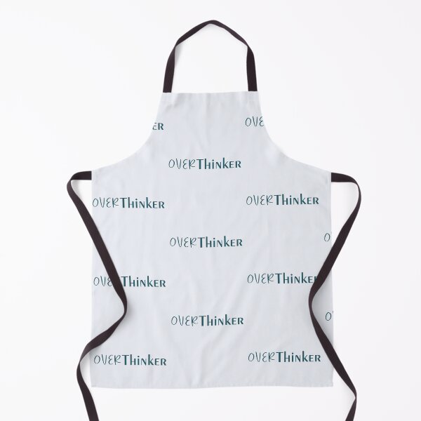 Item preview, Thoughtful Creative "OVERthinker" Blue Quote Print Design designed and sold by StarryStarrySky.