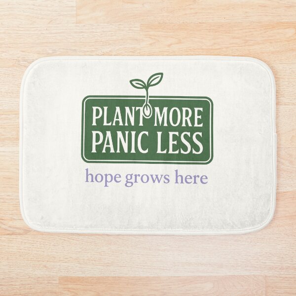Item preview,  Plant More Panic Less Hope Grows Here | Garden Therapy Quote designed and sold by Pelagic-Studio.
