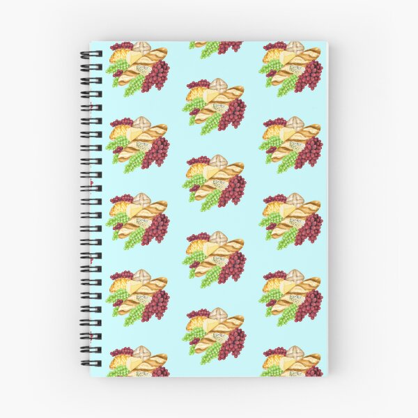 Item preview, Still life with baguette, rolls, cheese and grapes designed and sold by katecheerycake.