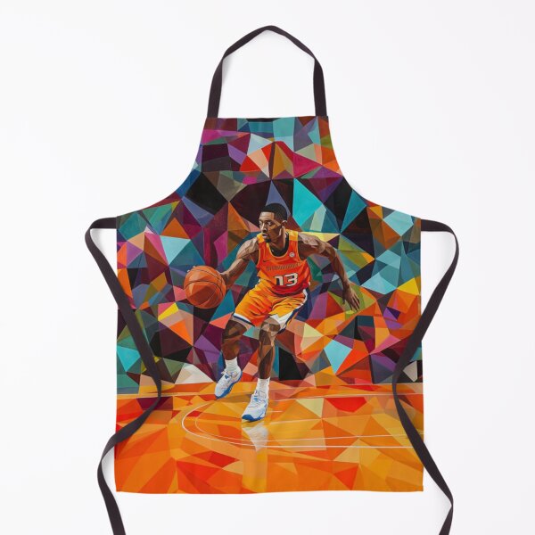 Item preview, Point guard making a pass amidst geometric patterns Active Outdoors Inspired Art designed and sold by CDC40.