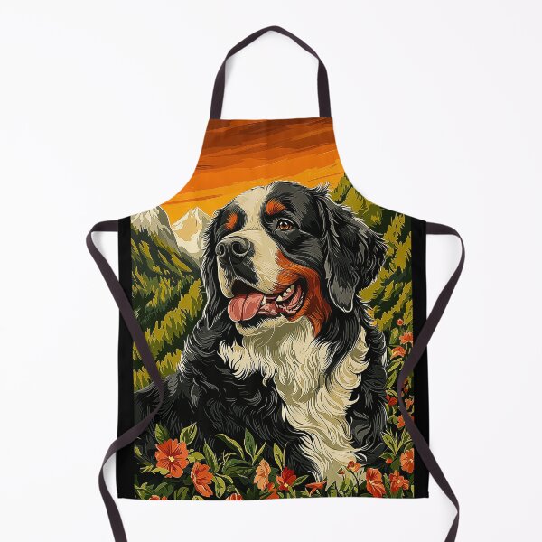 Item preview, Bernese Mountain Dog in mountain designed and sold by PetsArt.