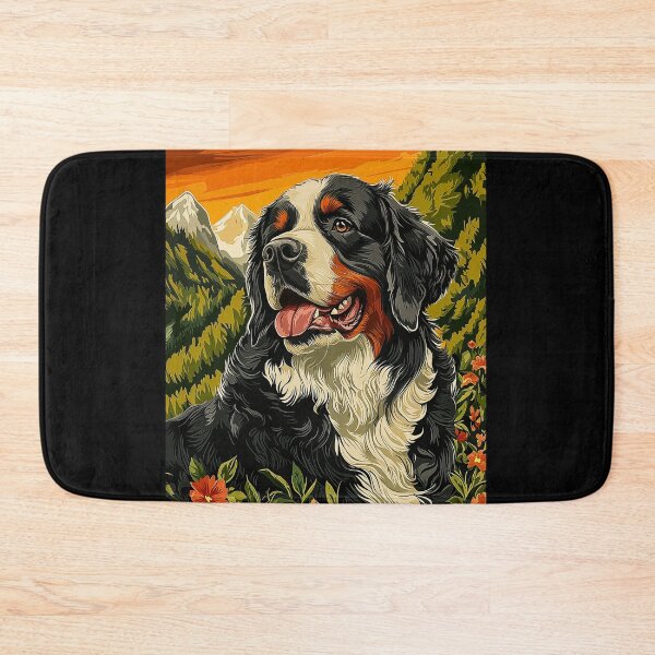 Item preview, Bernese Mountain Dog in mountain designed and sold by PetsArt.