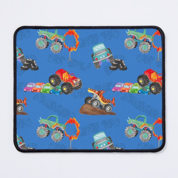 Item preview, Monster Truck Stunts Blue designed and sold by SamAnnDesigns.