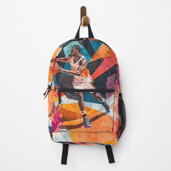 Item preview, Point guard making a pass amidst geometric patterns Active Outdoors Inspired Art designed and sold by CDC40.