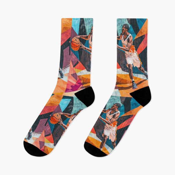 Item preview, Point guard making a pass amidst geometric patterns Active Outdoors Inspired Art designed and sold by CDC40.