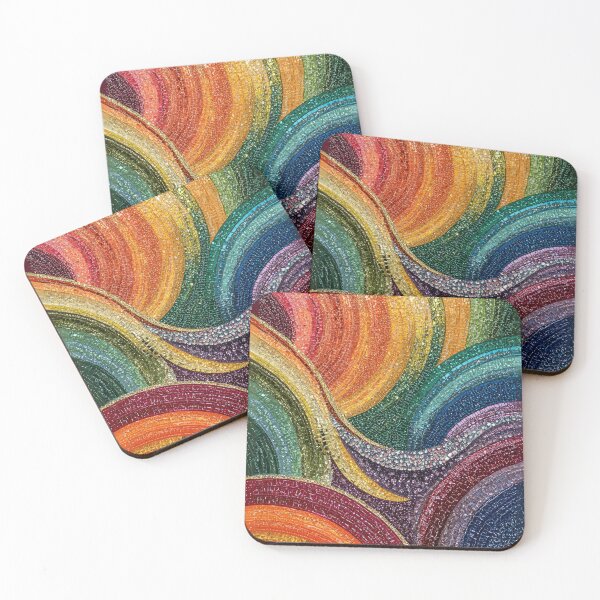 Item preview, Mosaic Rainbow in Art Deco Glass Beads designed and sold by bAIryBarn.