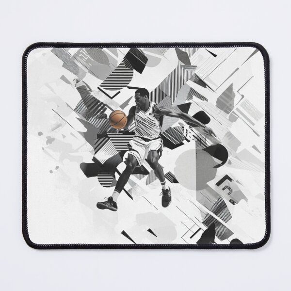 Item preview, Point guard making a pass amidst geometric patterns Active Outdoors Inspired Art designed and sold by CDC40.