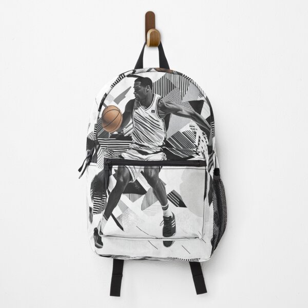 Item preview, Point guard making a pass amidst geometric patterns Active Outdoors Inspired Art designed and sold by CDC40.