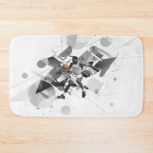 Item preview, Point guard making a pass amidst geometric patterns Active Outdoors Inspired Art designed and sold by CDC40.