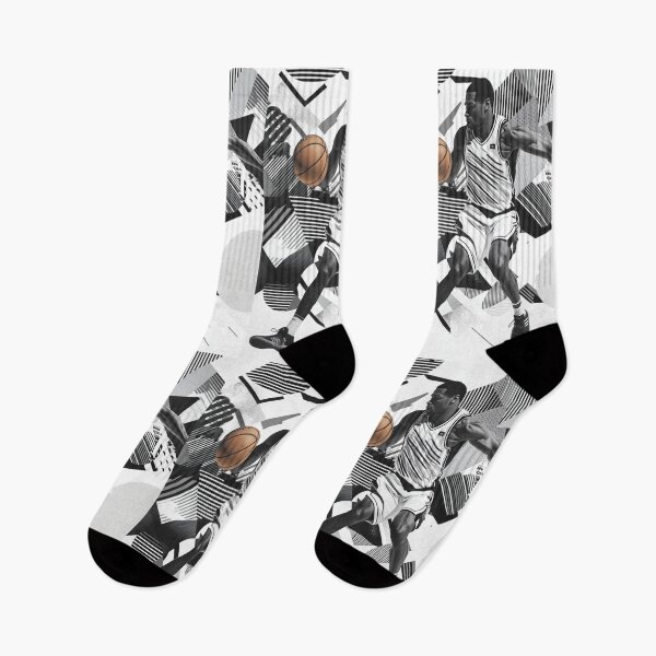 Item preview, Point guard making a pass amidst geometric patterns Active Outdoors Inspired Art designed and sold by CDC40.