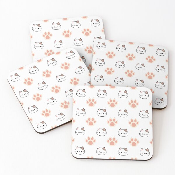 Item preview, Meow Mood: Playful Cats & Paws Tee Pattern designed and sold by CollageLab.
