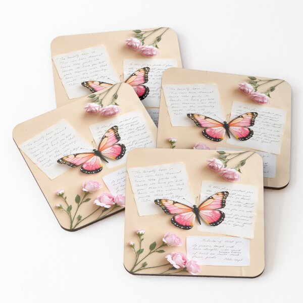 Item preview, Butterfly Collage – Vintage Scrapbook Aesthetic designed and sold by Thompika.