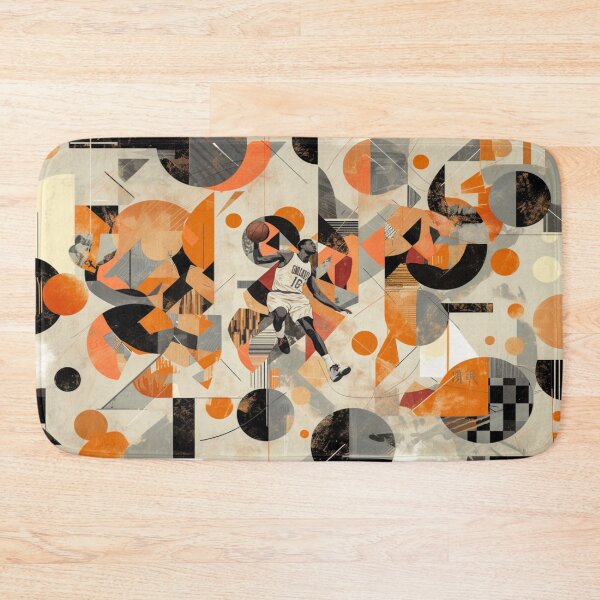 Item preview, Point guard making a pass amidst geometric patterns Active Outdoors Inspired Art designed and sold by CDC40.