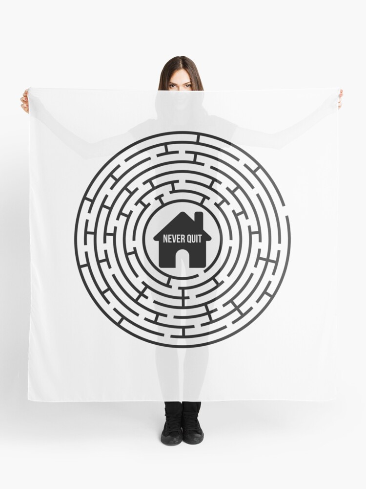 Thumbnail 1 of 3, Scarf, Never Quit designed and sold by thebullbrew.