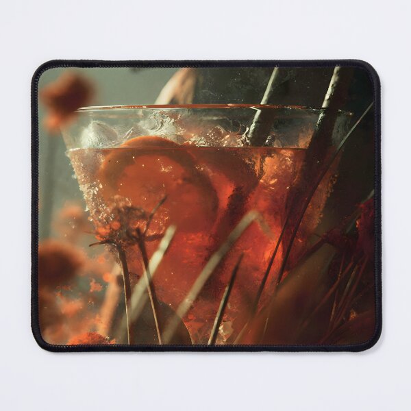 Item preview, Midnight Citrus – Dark Botanical Cocktail Art designed and sold by Rantrix.