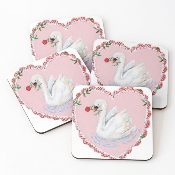 Item preview, Vintage heart swan designed and sold by Pixiedrop.