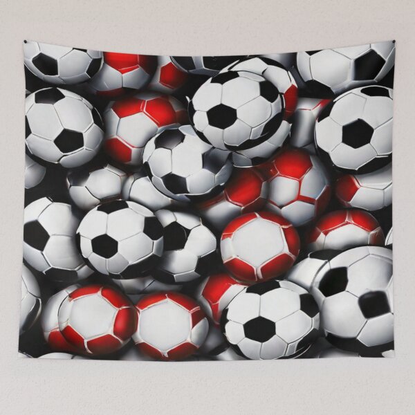 Item preview, Soccer Balls – Classic Pattern Pop Art designed and sold by KoliBabb.