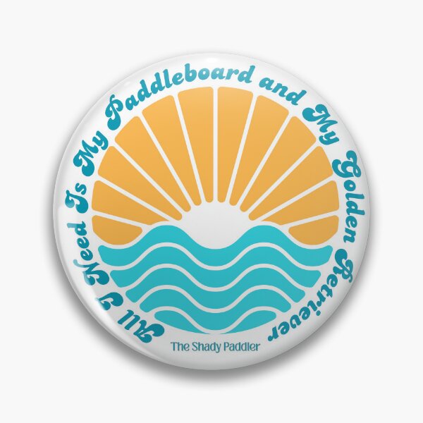 Item preview, Paddleboard & Golden Retriever - The Shaddy Paddler designed and sold by The Shady Paddler.