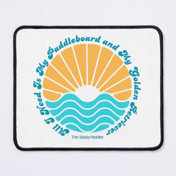 Item preview, Paddleboard & Golden Retriever - The Shaddy Paddler designed and sold by The Shady Paddler.