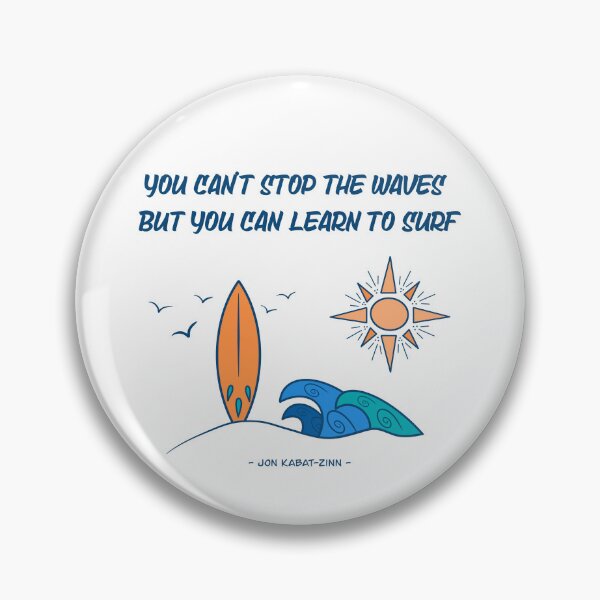 Item preview, Learn to Surf: Inspirational Ocean Quote designed and sold by nomadraconteur.