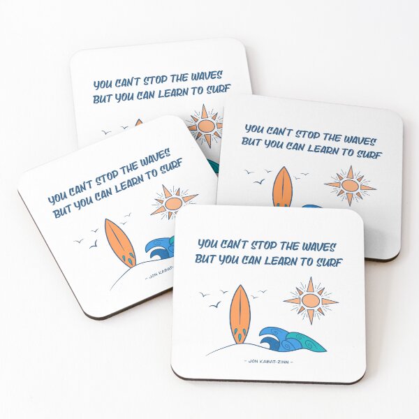 Item preview, Learn to Surf: Inspirational Ocean Quote designed and sold by nomadraconteur.