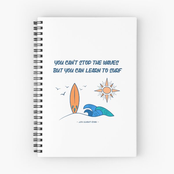 Item preview, Learn to Surf: Inspirational Ocean Quote designed and sold by nomadraconteur.
