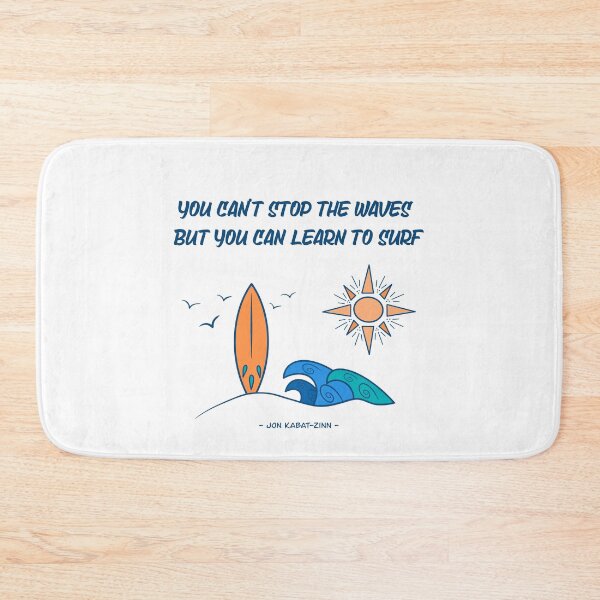 Item preview, Learn to Surf: Inspirational Ocean Quote designed and sold by nomadraconteur.