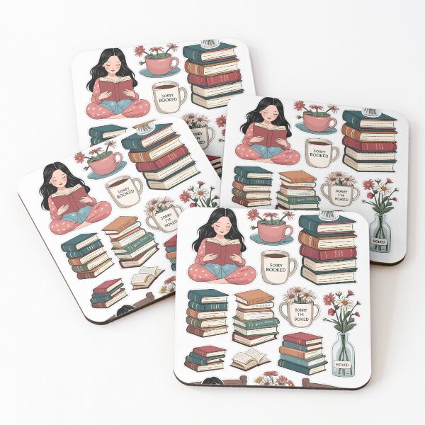 Item preview, Cozy Bookish Sticker Pack | Calm & Cute Reading Aesthetic | Journaling & Planner Stickers designed and sold by Fanatic Nerd.