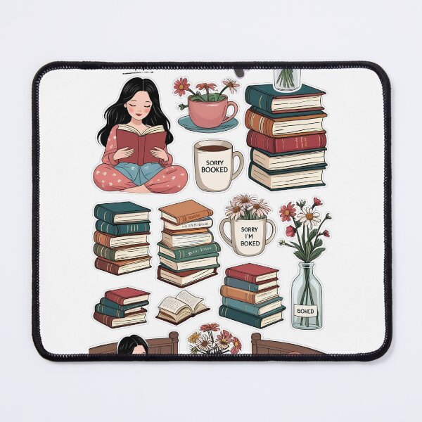 Item preview, Cozy Bookish Sticker Pack | Calm & Cute Reading Aesthetic | Journaling & Planner Stickers designed and sold by Fanatic Nerd.