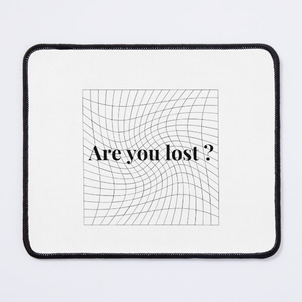 Item preview, Dreamcore Trippy Psychedelic Are You Lost Alternative Streetwear Grid Aesthetic Dreamcore Weirdcore Lost Black And White designed and sold by NyxVoid Designs.