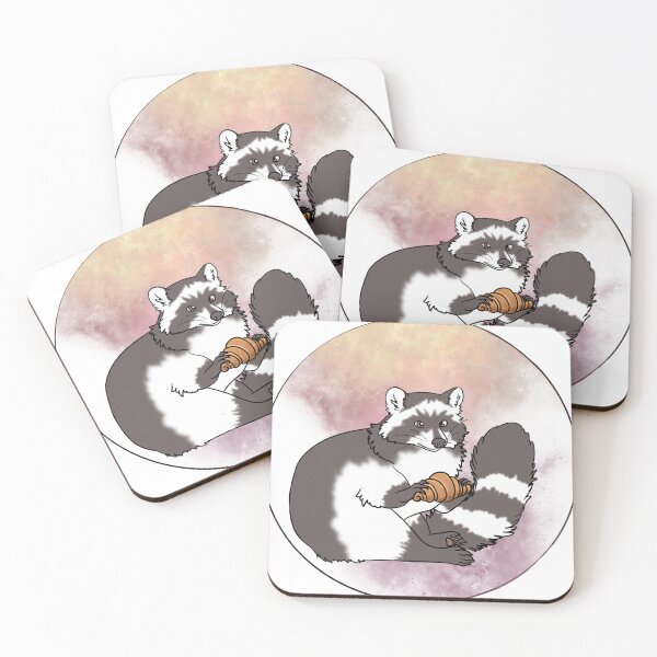 Item preview, Croissant Raccoon designed and sold by AmondoArt.