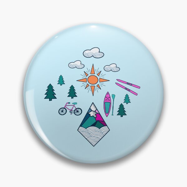 Item preview, Outdoor Adventure - Blue designed and sold by nomadraconteur.