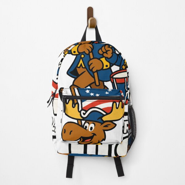 Item preview, Spirit of '76 USA Patriot – Patriotic Moose, Eagle & Bear Marching with Betsy Ross Flag – Cute Vintage 4th of July Cartoon designed and sold by Kathryn Creates.