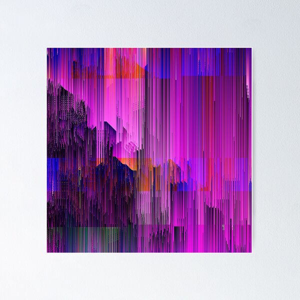 Item preview, Cyberpunk Futuristic Bold, Edgy, And Colorful Glitch Abstract designed and sold by DEC02.