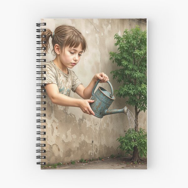 Item preview, Girl With A Watering Can Mural designed and sold by Maria Dryfhout.
