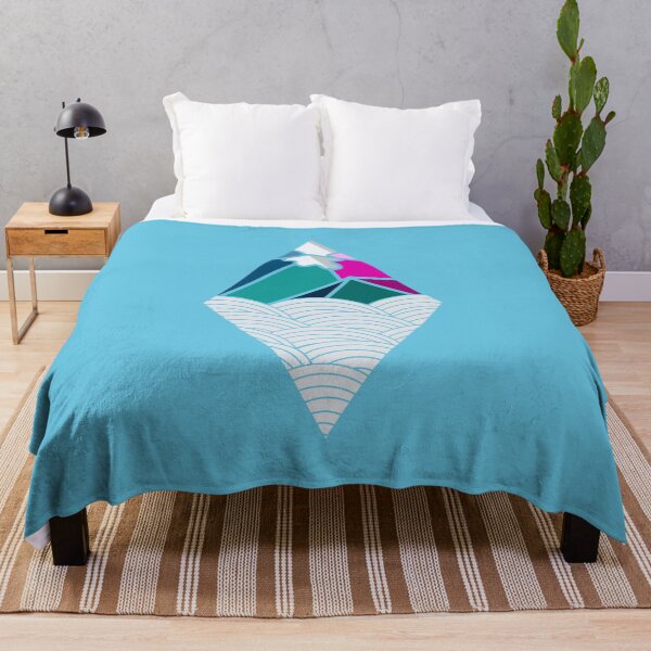 Item preview, Diamond Peaks & Endless Waves - Blue designed and sold by nomadraconteur.