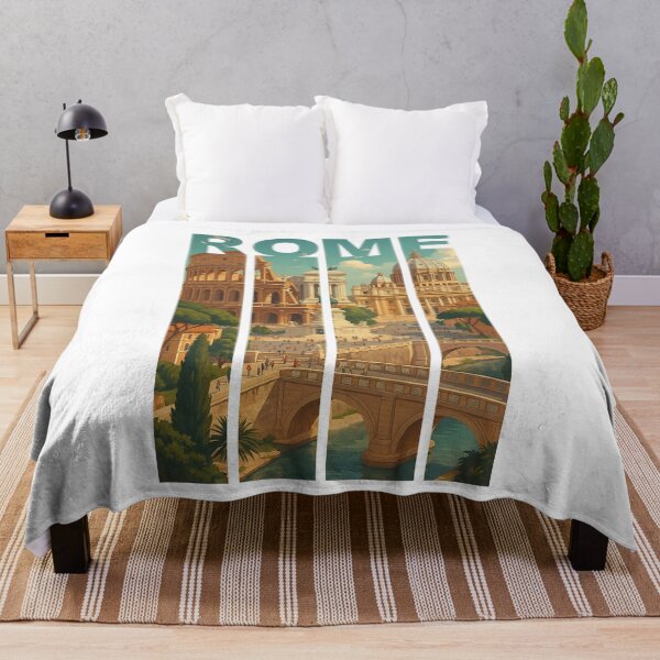 Item preview, Greetings from ROME ITALY - Modern Colorful City View designed and sold by Earth Celebration Designs.