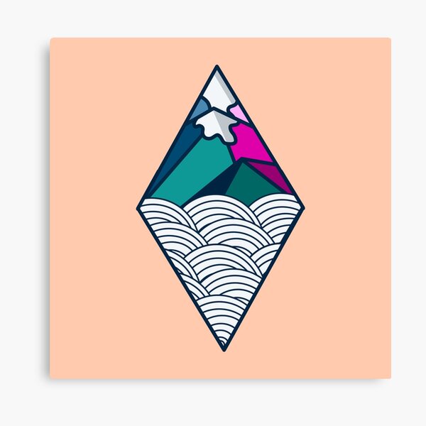Item preview, Diamond Peaks & Endless Waves - Pink designed and sold by nomadraconteur.