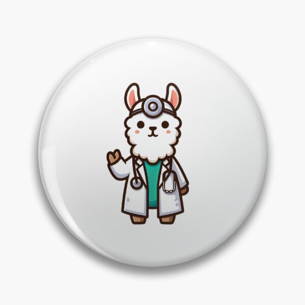 Aperçu de l'œuvre Dessin animé de docteur lama – Art médical animalier amusant créée et vendue par Confuzz1ed.