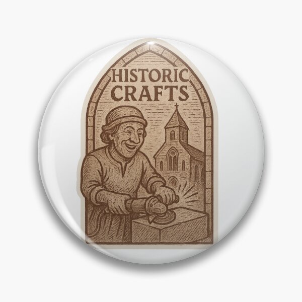 Item preview, Historic Crafts – Medieval Mason Sticker designed and sold by DrDoke.