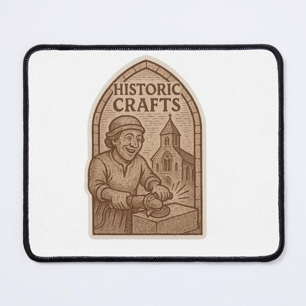 Item preview, Historic Crafts – Medieval Mason Sticker designed and sold by DrDoke.