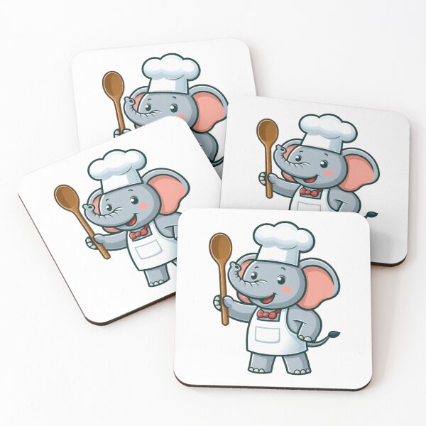 Item preview, Elephant Chef - Adorable Cooking Cartoon Animal designed and sold by Confuzz1ed.