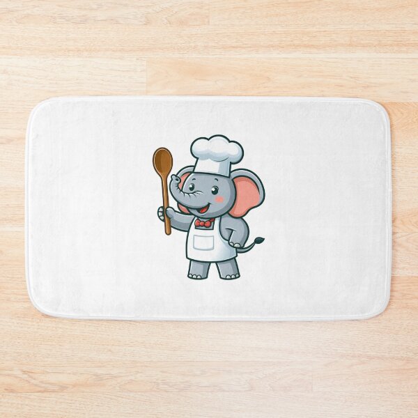 Item preview, Elephant Chef - Adorable Cooking Cartoon Animal designed and sold by Confuzz1ed.