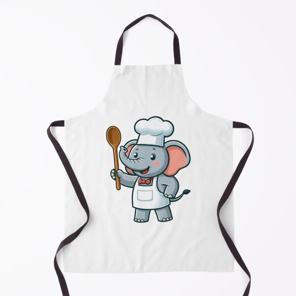 Item preview, Elephant Chef - Adorable Cooking Cartoon Animal designed and sold by Confuzz1ed.