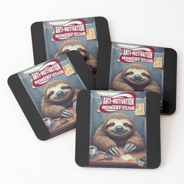 Item preview, Anti-Motivation Monday Club – Pixel Sloth Office Life designed and sold by Mark Mentzer.